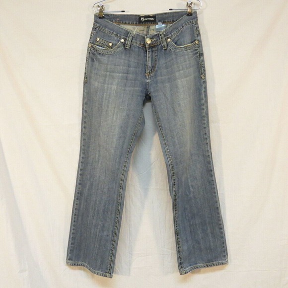Petrol Bekah Distressed Jeans w Heavy Stitching Size 6 W28‎ L32 see desc. photos - Picture 3 of 4